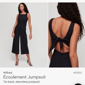 NWT Wilfred Ecoulement Jumpsuit - Tie Back Size 10